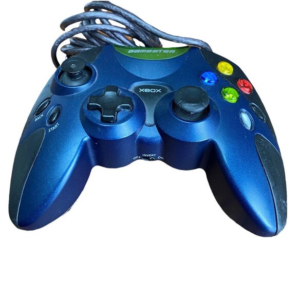 Xbox Original Radica Gamester "Xbox Live" Wired Controller Blue - Picture 2 of 5